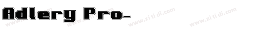 Adlery Pro字体转换
